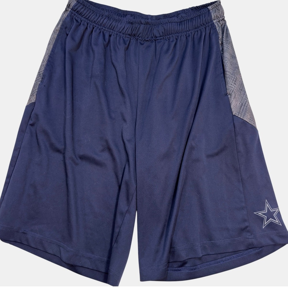 Dallas Cowboys Athletic Shorts Medium Mens NFL Training Navy Blue